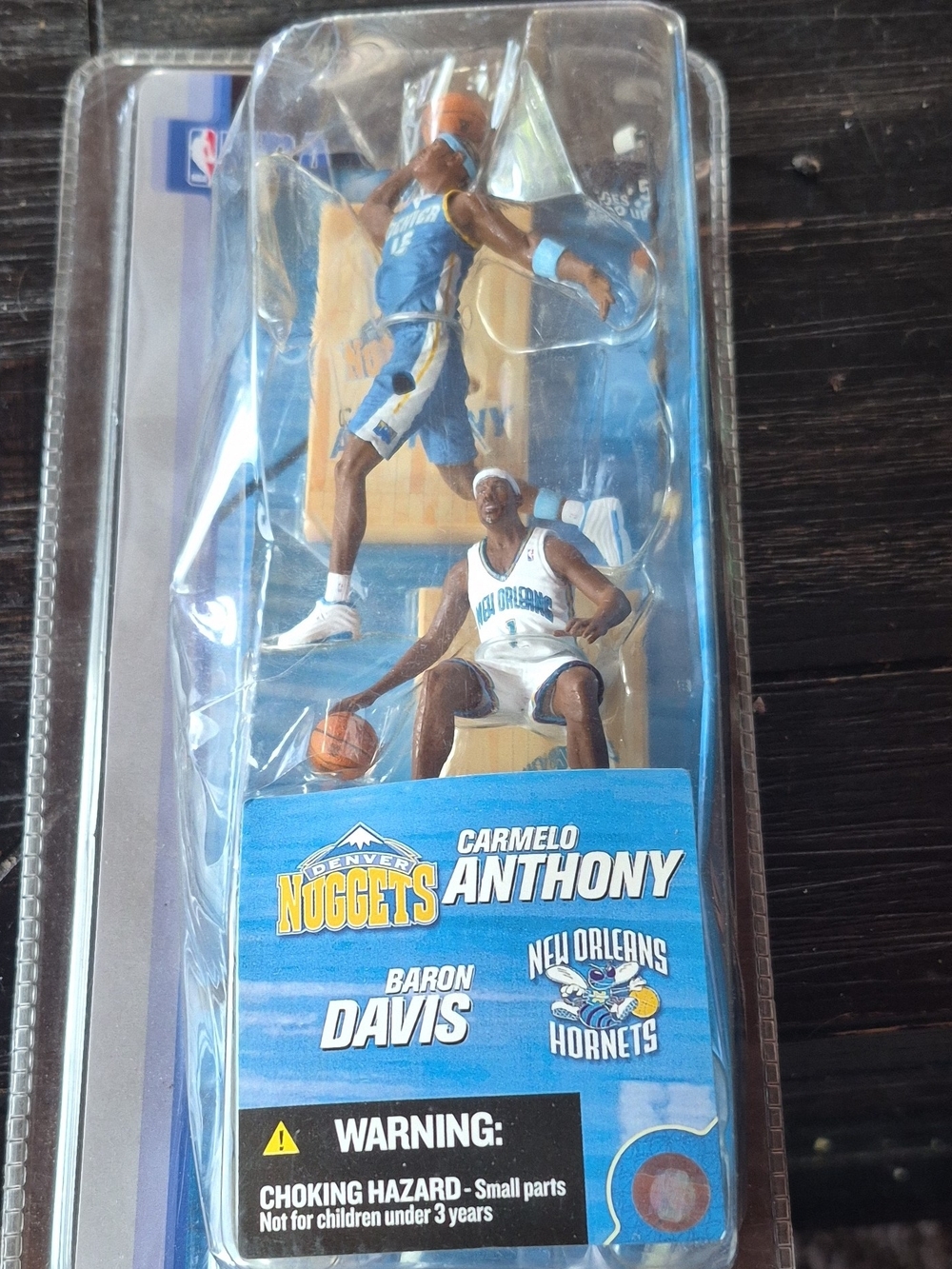 NBA Carmelo Anthony & Baron Davis Action Figure 2-Pack — Blue & White